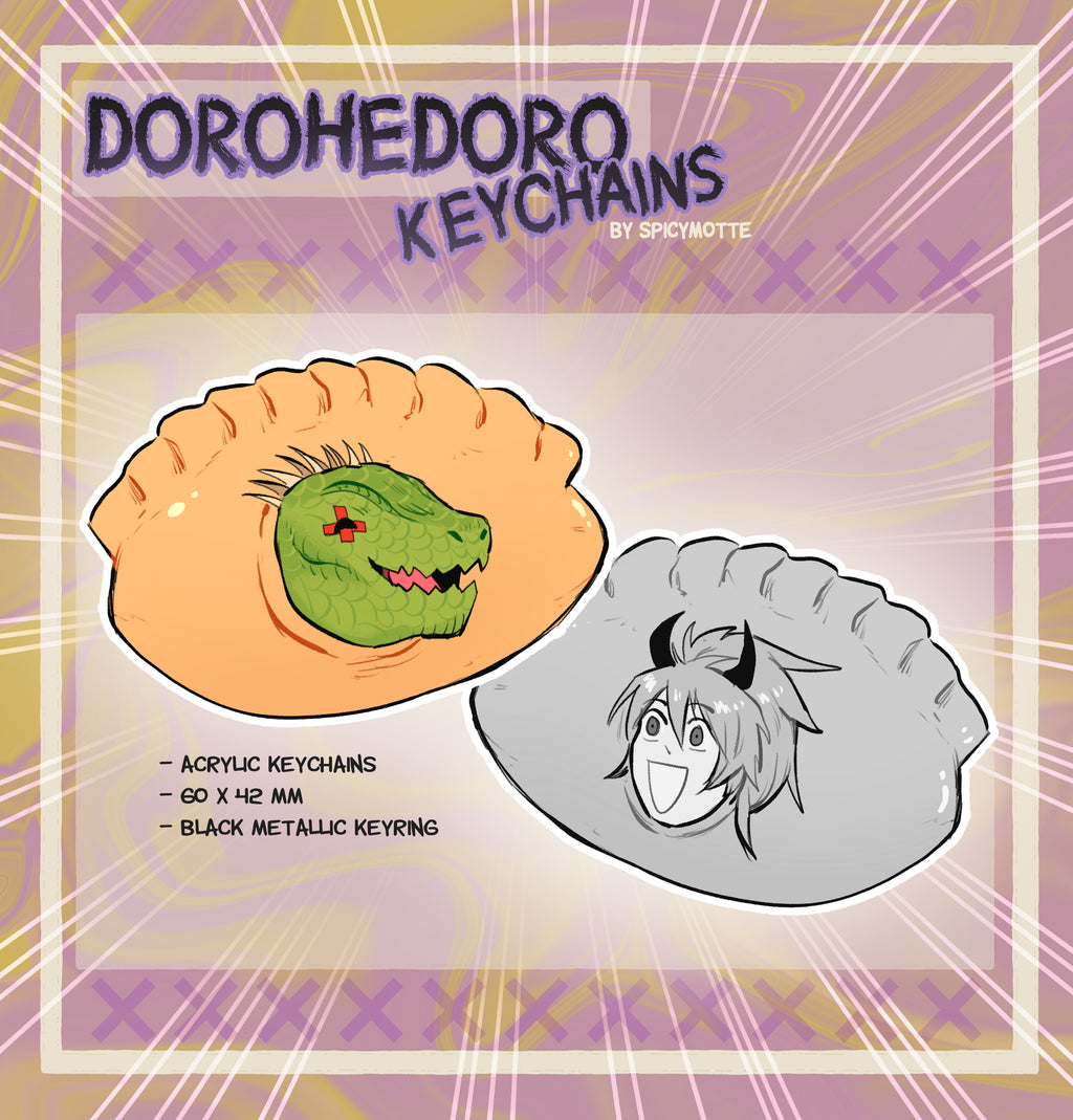 Dorohedoro Caiman Gyoza - Acrylic Keychain