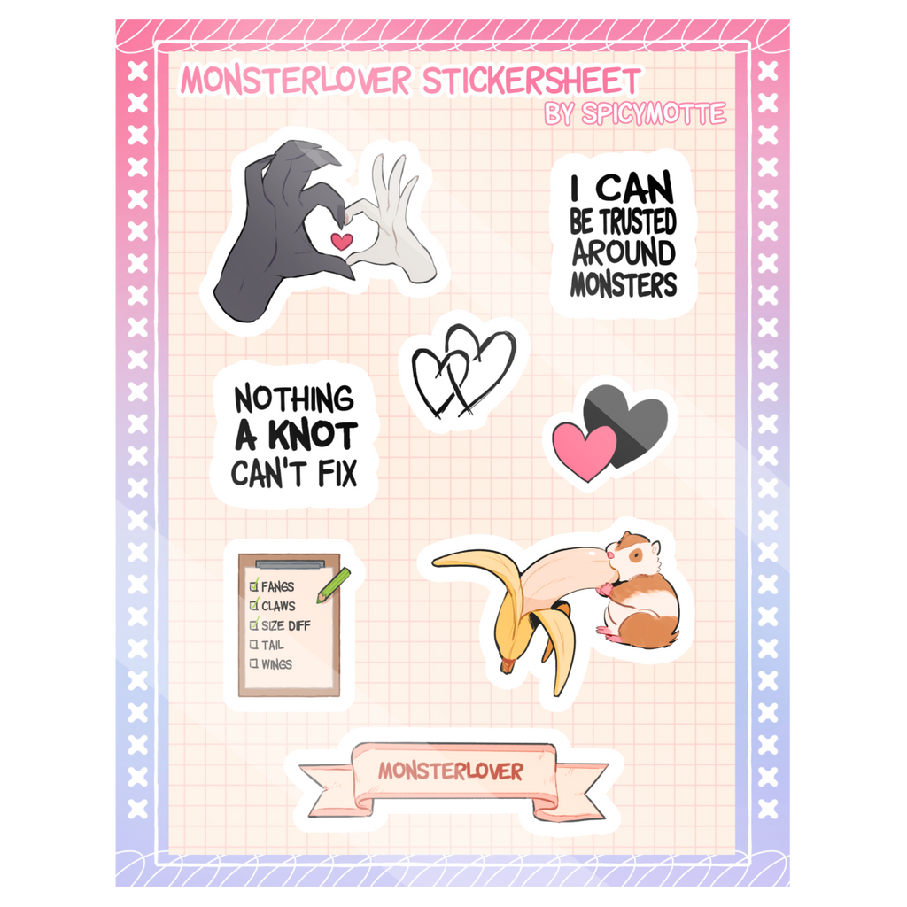 Monsterlover Stickersheet