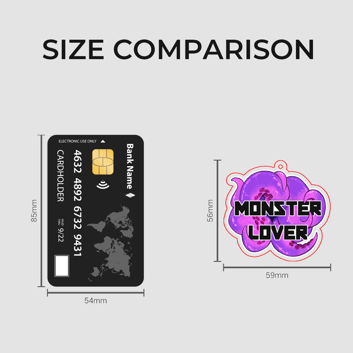 Monster Lover - Acrylic Keychain