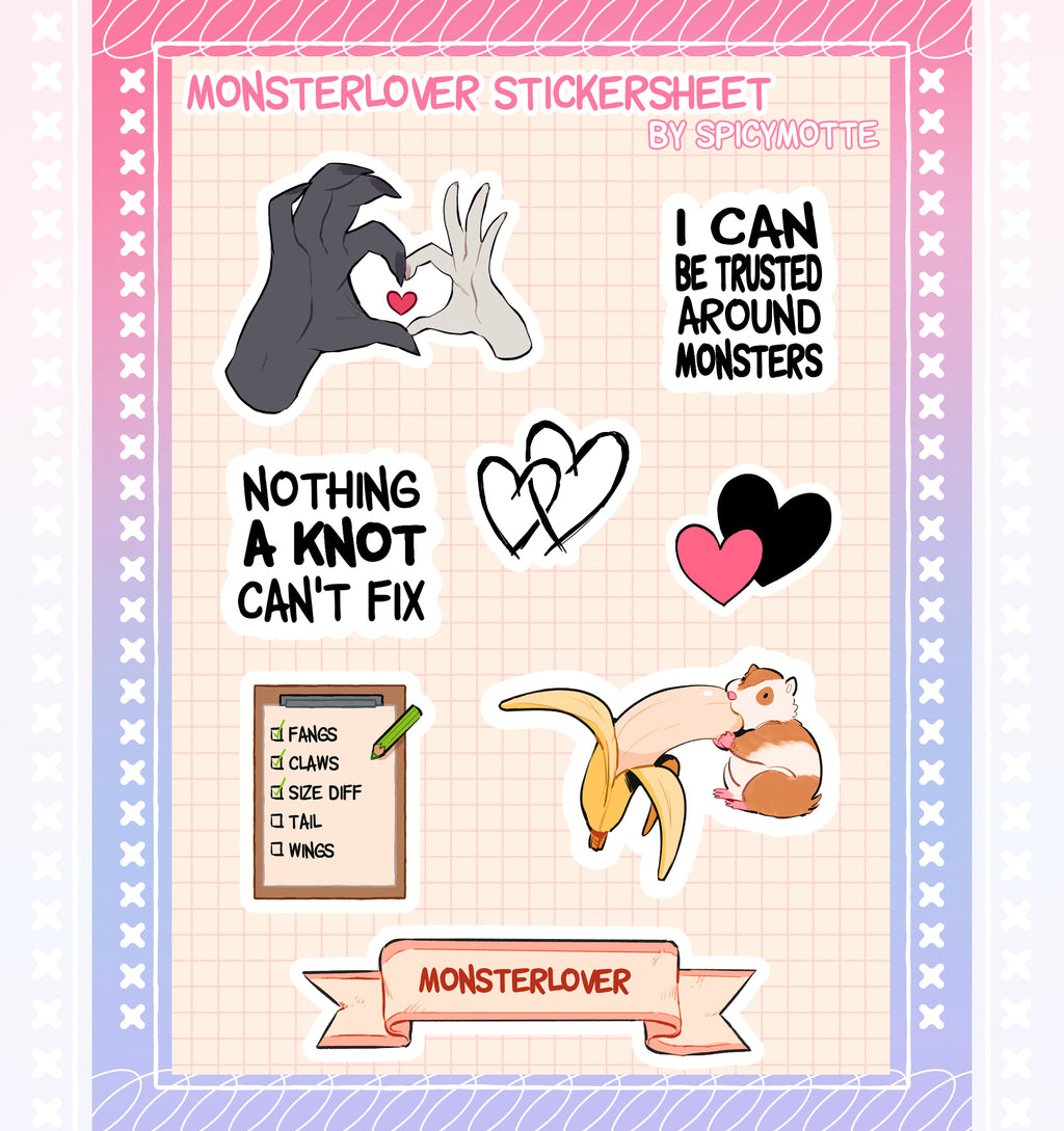 Monsterlover Stickersheet